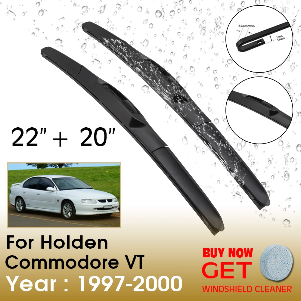 

Car Wiper Blade For Holden Commodore VT 22"+20" 1997-2000 Front Window Washer Windscreen Windshield Wipers Blades Accessories