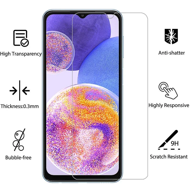 Закаленное стекло для samsung a23 защитное защитная пленка экрана galaxy 23a samsun samsumg sansung