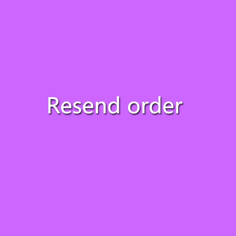 

Resend ordeer