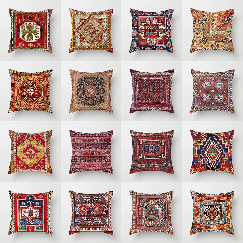 

Moroccan Style Cushion Cover Indian Bohemian Pillow Case Decorative Throw Pillowcase for Living Room Sofa Bedroom Home Decor
