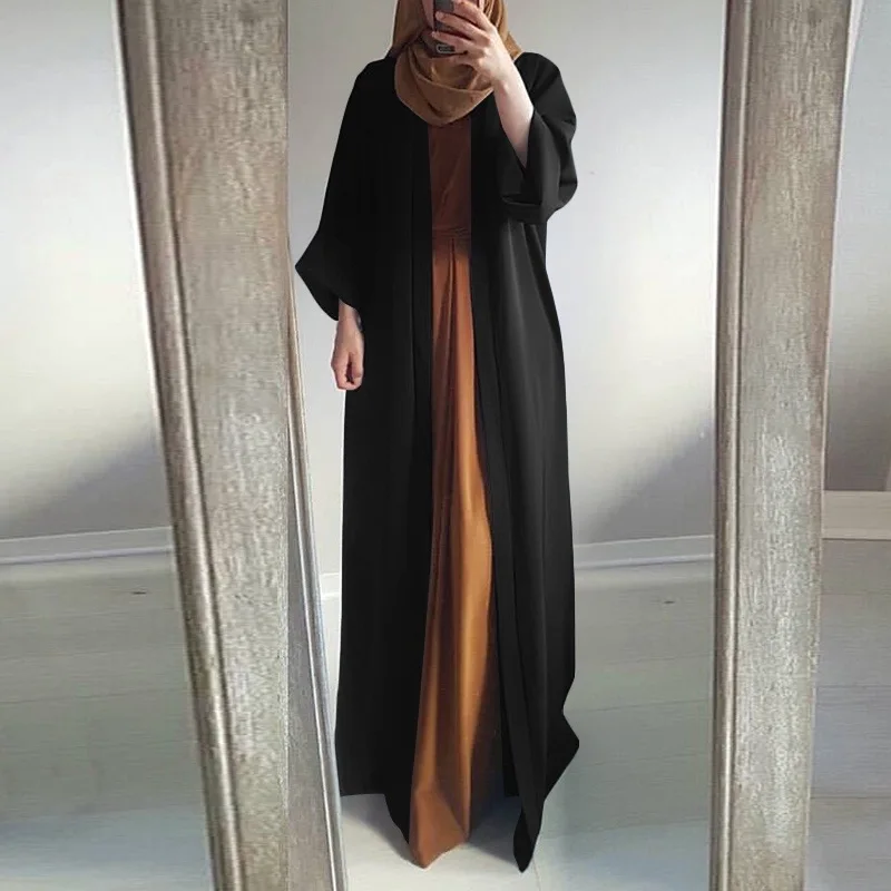 

Open Kaftan Dubai Abaya Turkey Kimono Cardigan Islam Muslim Hijab Dress Jilbab Abayas For Women Robe Ete Caftan Islamic Clothing