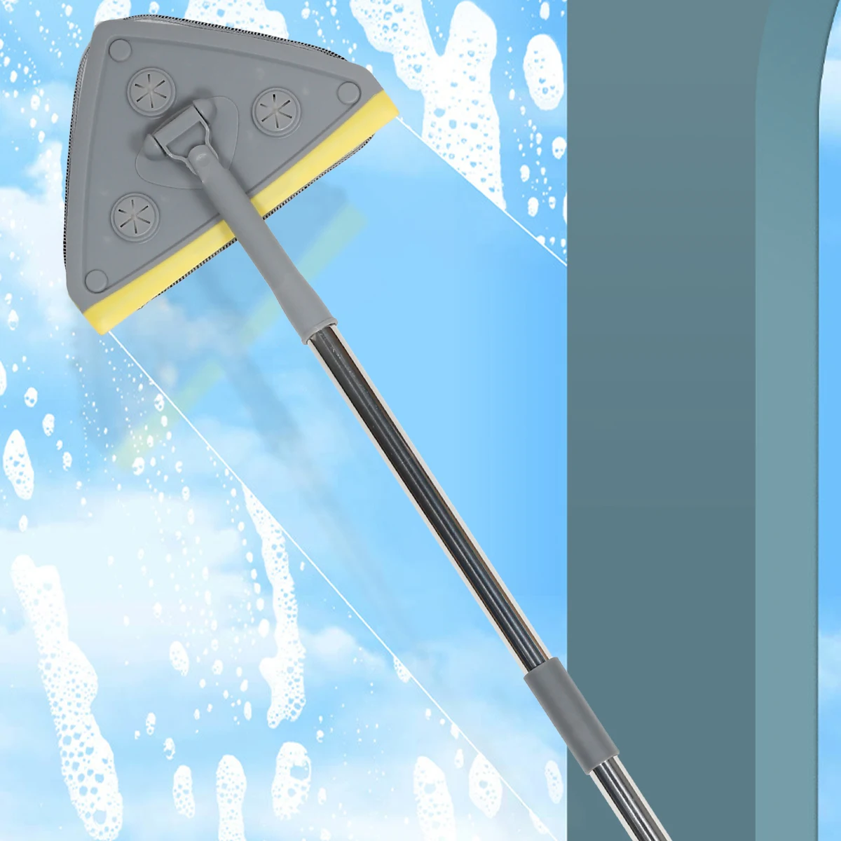 

Швабра из микрофибры, вращающаяся на 360 градусов, с 2 настраиваемыми салфетками