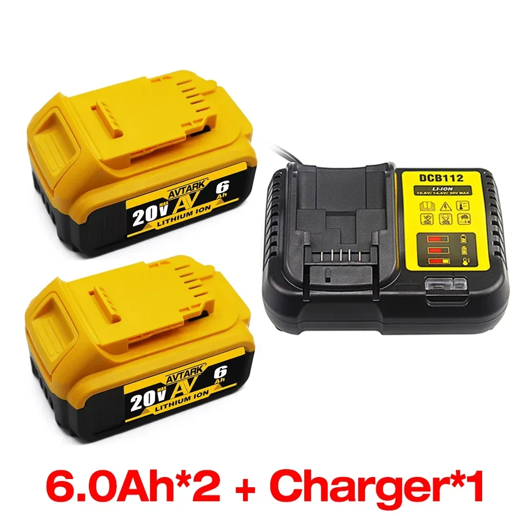 Оригинальный литиевый сменный аккумулятор DCB200 20 в 8000 мАч для Dewalt 18 DCB184 DCB182 DCB180 DCB181