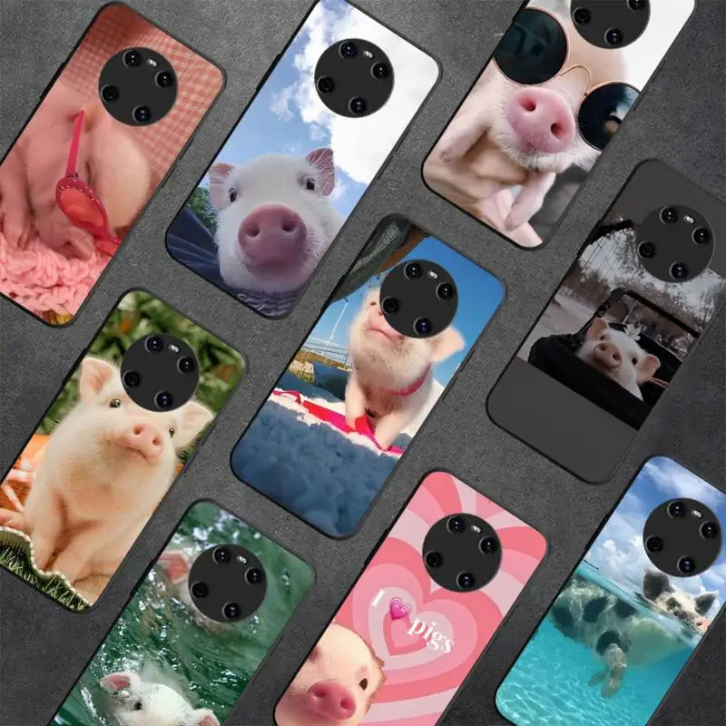 

Funny Cartoon Pig Phone Case For Huawei Y5 Y62019 Y52018 Y92019 funda case for 9prime2019
