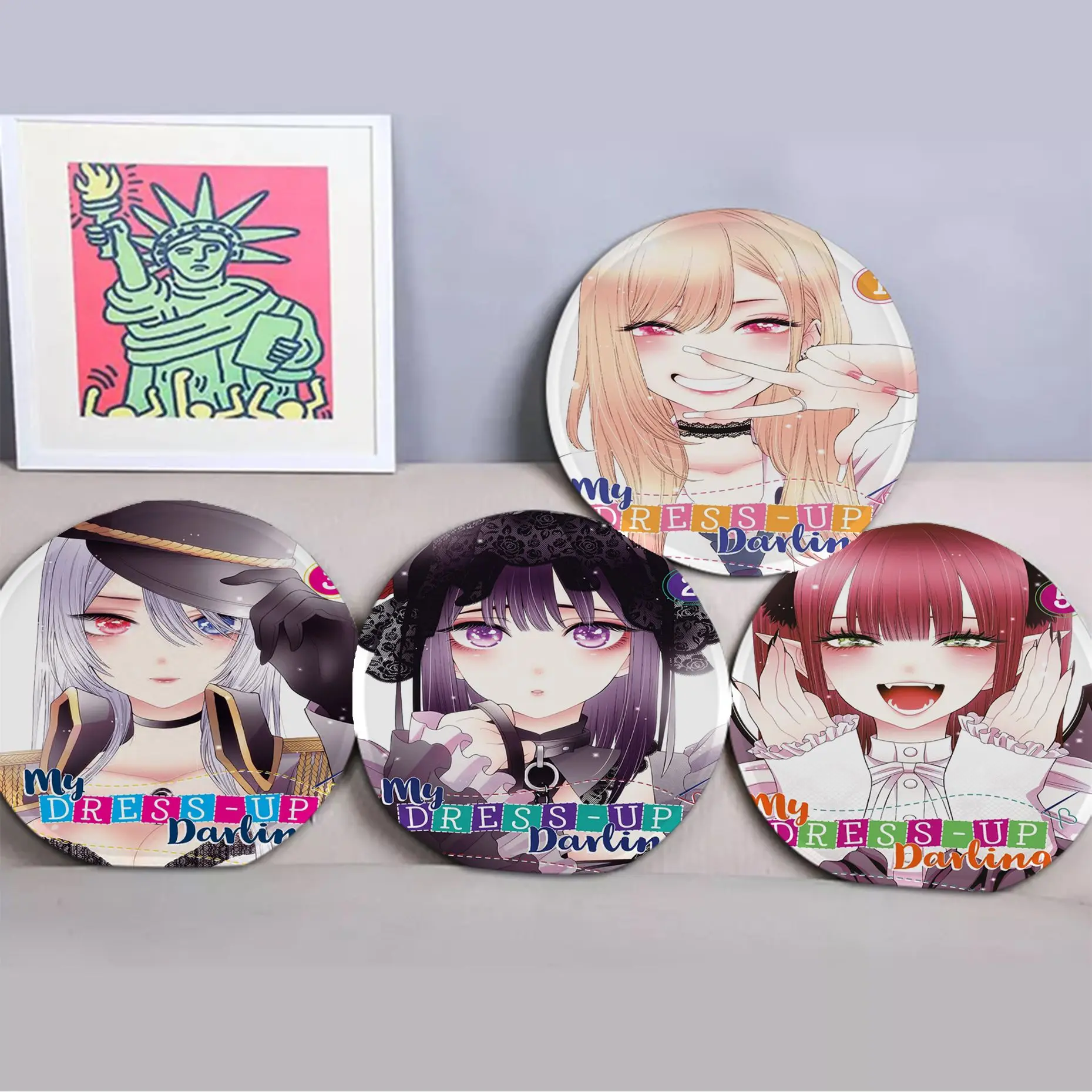 

My Dress-Up Darling Nordic Printing Meditation Cushion Stool Pad Dining Chair Tatami Seat Cushion Anti-Slip Cushion Pads