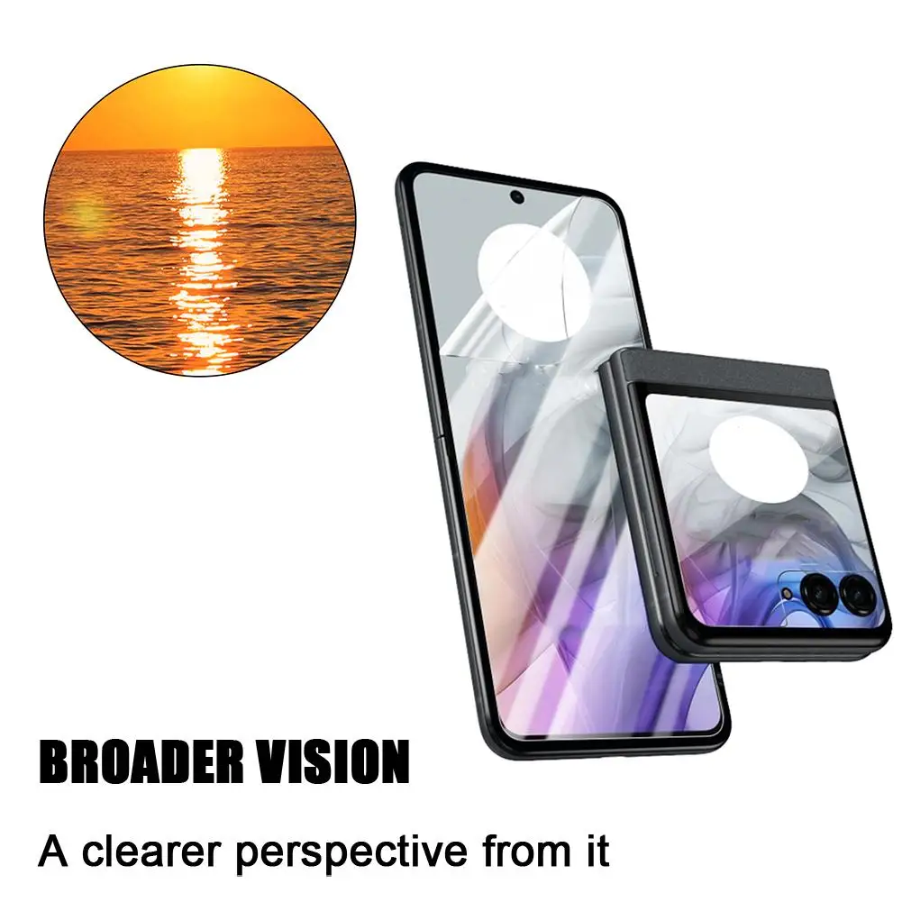 Защитная пленка для экрана Razr 50 закаленное стекло с защитой от отпечатков