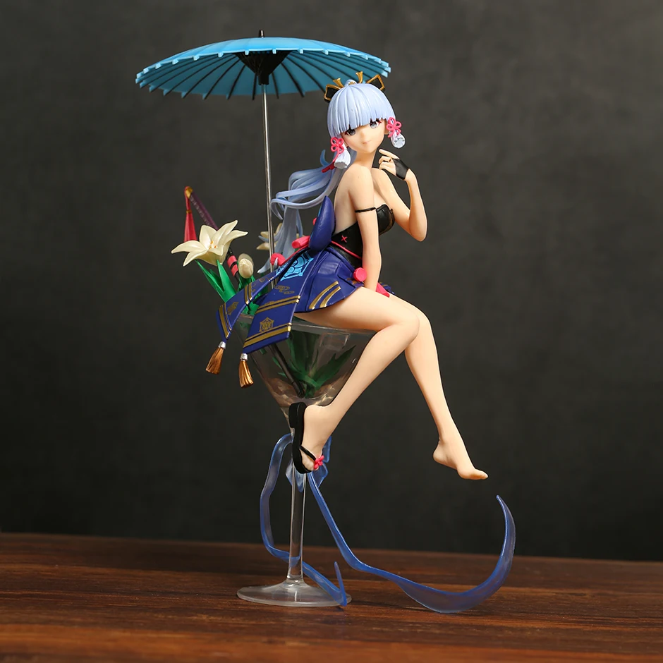 

Figural Genshin Impact Kamisato Ayaka Cocktail Glass Version PVC Figure Figurines Collectible Model Dolls For Display