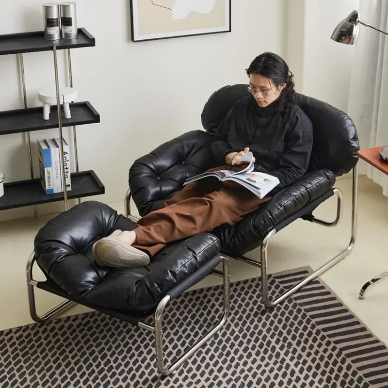 Большой расслабляющий художественный стул кресло в стиле ретро высокого класса