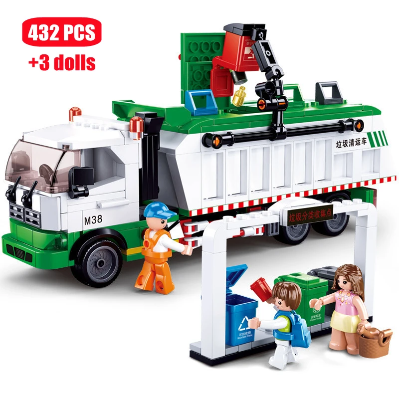 432 шт. Детский конструктор мусорная машина | Игрушки и хобби