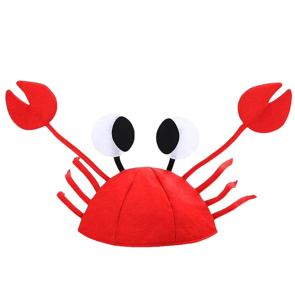 

Pirate Hat Halloween Props Funny Party Flannel Crab Costume Dress Women's Animal