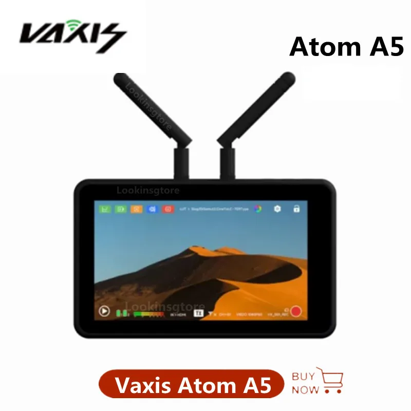 

Vaxis Atom A5 5.5 Inch Wireless Monitor Highlight Screen 150m Transmission Wireless Video Transimittter System TX RX Montior