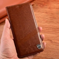 vintage genuine leather case for oppo a12e a12s a11 a15 a16 a15s a11k a1k a5s a5 a9 a16k a54s a55s a56 retro wallet flip cover