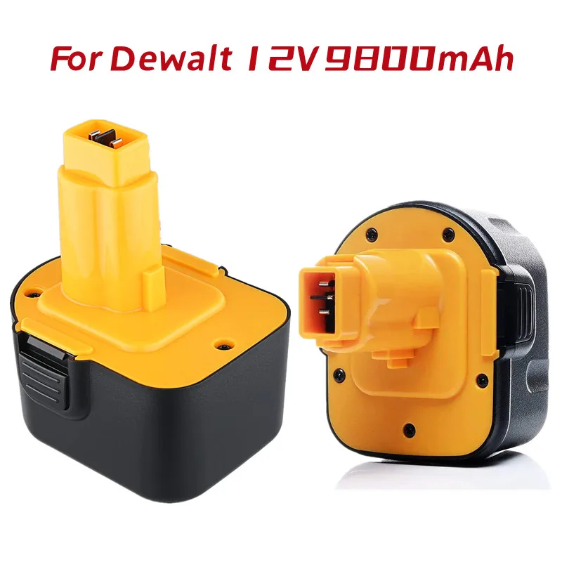 

1-2 Pack 9.8Ah Ni-Mh Replacement Battery Compatible with Dewalt 12V Battery DC9071 DW9072 DW9071 DE9074 DE9037 DE9071 DE9072