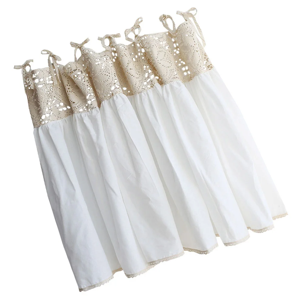 

Cotton Half Curtain Home Decoration Fashion Hanging Rural Decorative Blend Modern Short