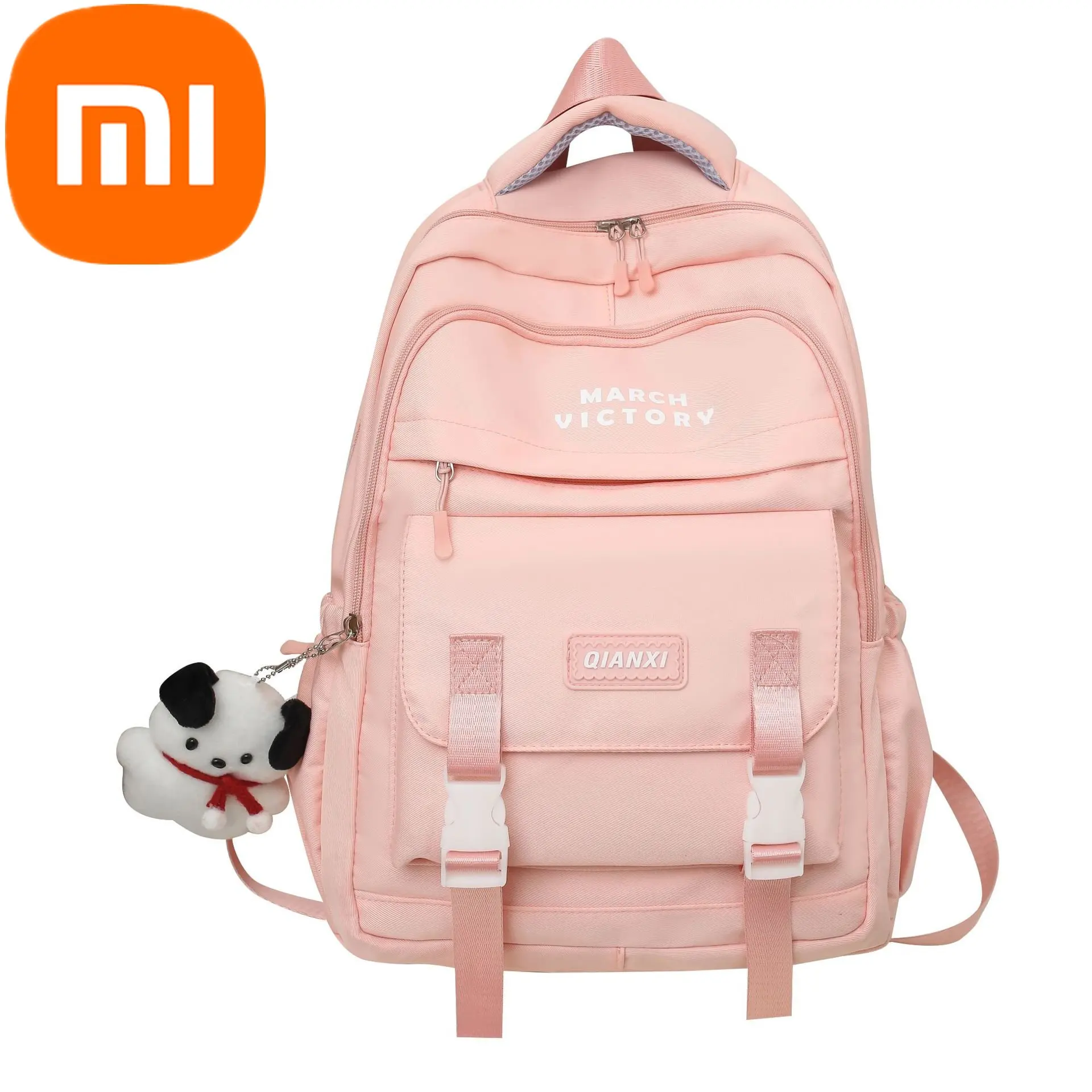 

Рюкзак Xiaomi для женщин старшей школы, вместительные контрастные рюкзаки, дорожный рюкзак