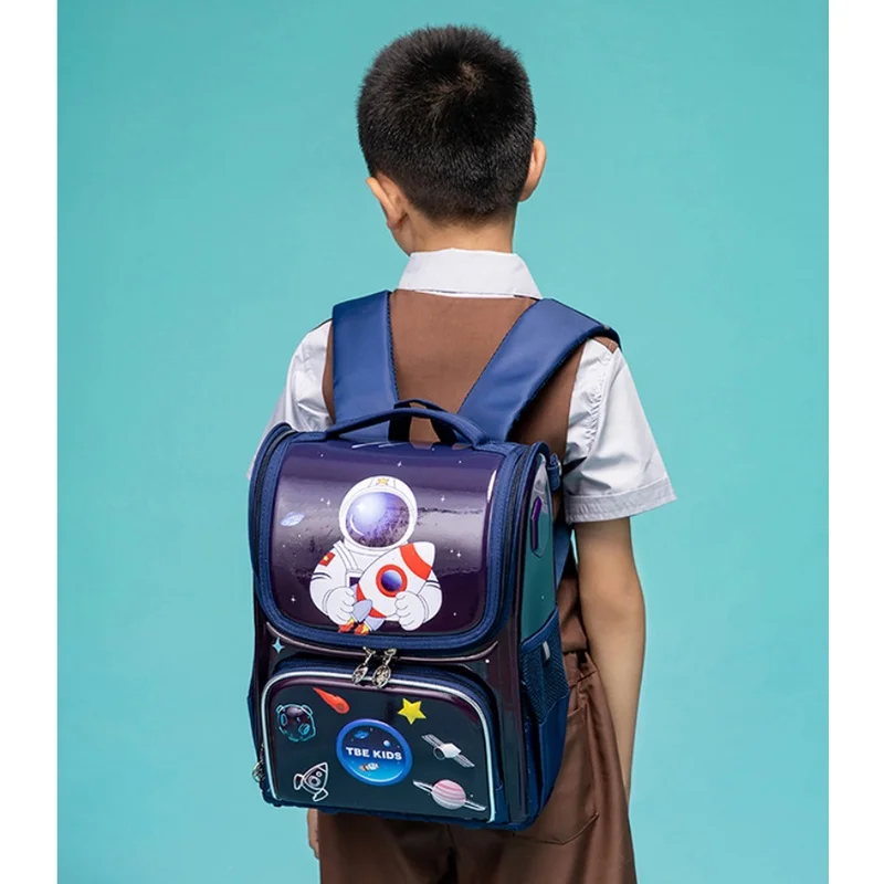 British Style New Girls Boys Students Cartoon Mermaid Unicorn Schoolbags Children Fashion PVC Cute Dinosaur Backpacks for Travel