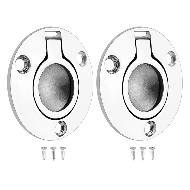 

Recessed Hatch Round Shape Flush Pull Ring Recessed Hatch for Marine Foor Buckle Deck Cover Buckle Cabin Cover Handle