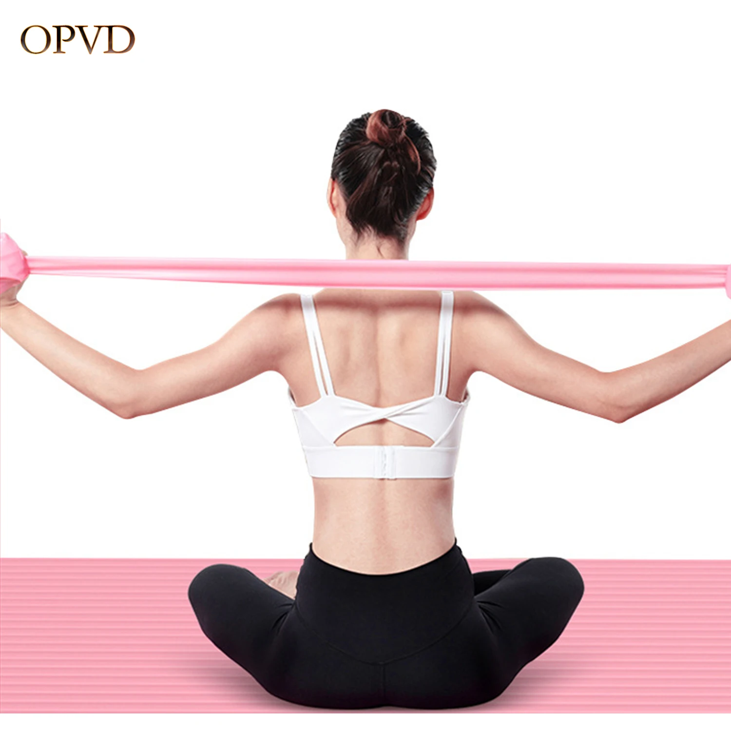 Yoga Silicone Tension Band Elastic Band Men and Women Fitness Resistance Band Stretching Training Latex Rally