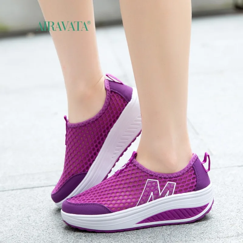 Sneakers Women Slip-on Walking Shoes Casual Increasing Height Shoes for Women Tenis Breathable Mother Baskets Chaussure Femme