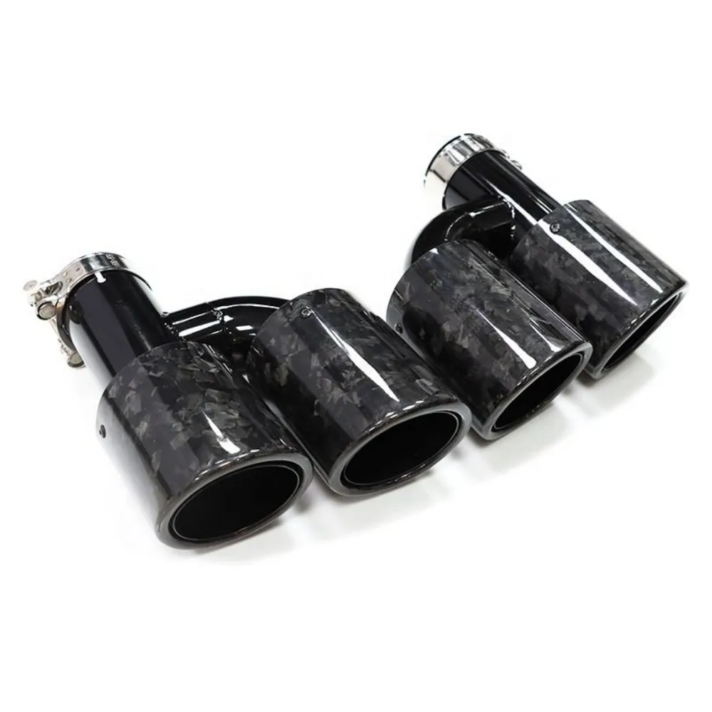 2 шт./комплект автомобильные выхлопные трубы из нержавеющей стали для Audi A4 A5 A6 A7 до