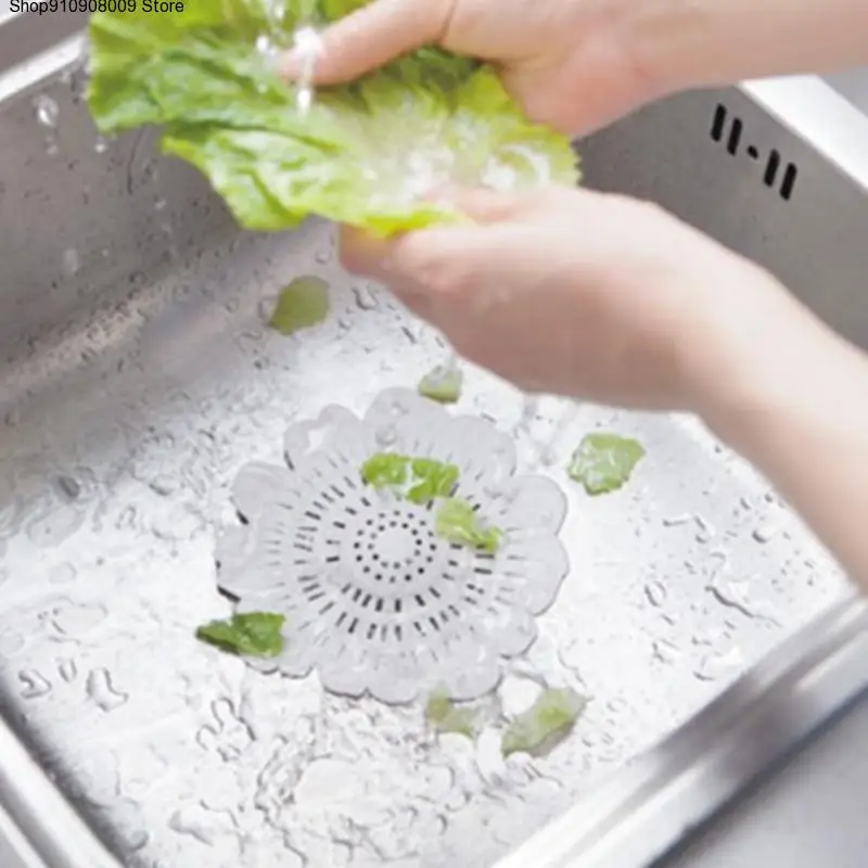 

15x15cm Silicone Kitchen Cleaner Sink Filter Sewer Drain Hair Strainers Filter Bathroom Hair Catcher Sucker
