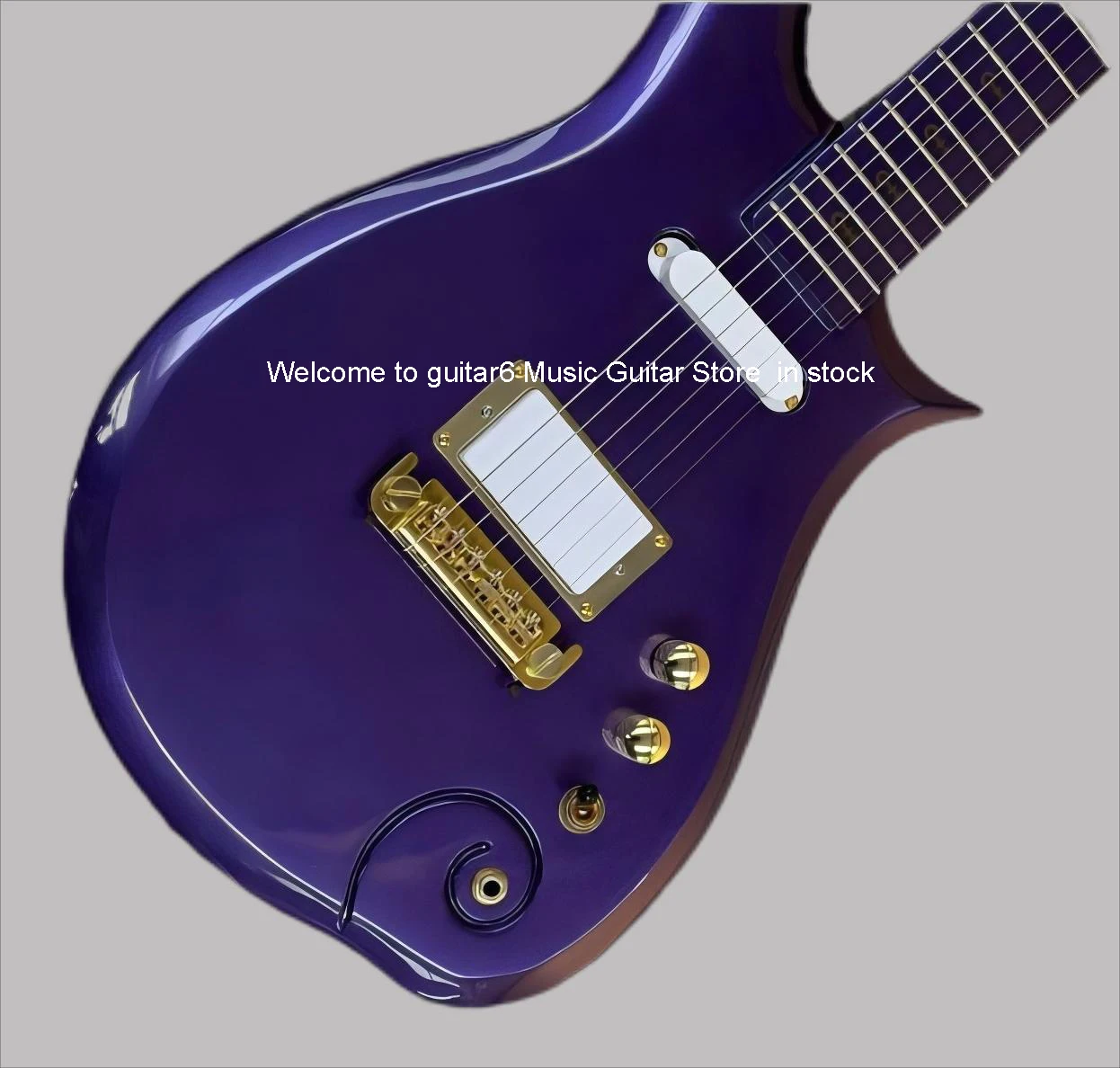 Электрогитара CloudPrince Alien профессиональная производительность синий гриф горячая