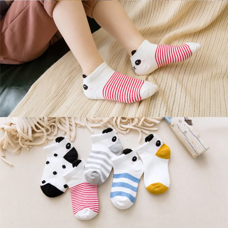 

Mesh Summer 5 Kids' Cotton Cute Thin Cotton Pair 12 Stereo To Girls Boys Socks Children's 100% Yrs Animals Socks 1 Socks