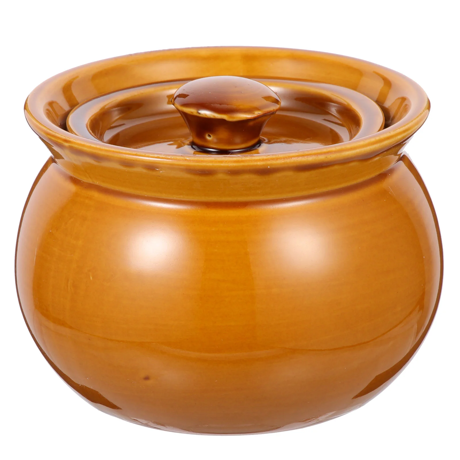 

Crock Household Exquisite Soup Bowl Kitchen Ceramic Tableware Cup Stew Pot Restaurant Jar Mini Dips