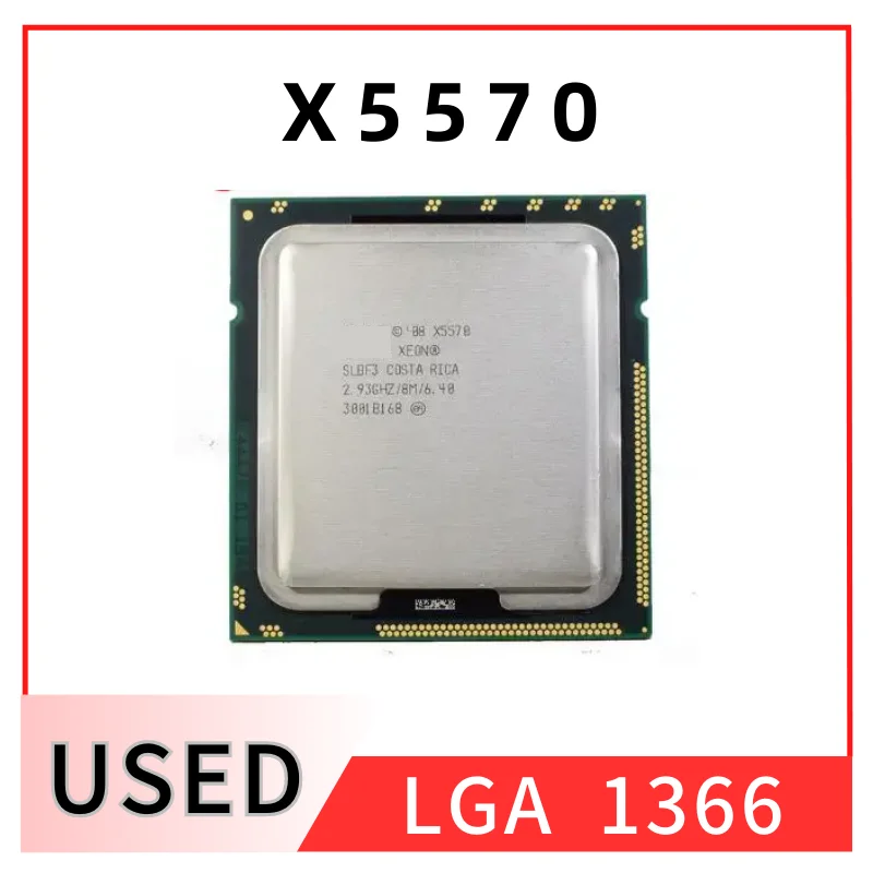 

Xeon X5570 CPU processor 2.93GHz LGA1366 8MB L3 Cache Quad-Core server CPU working 100%