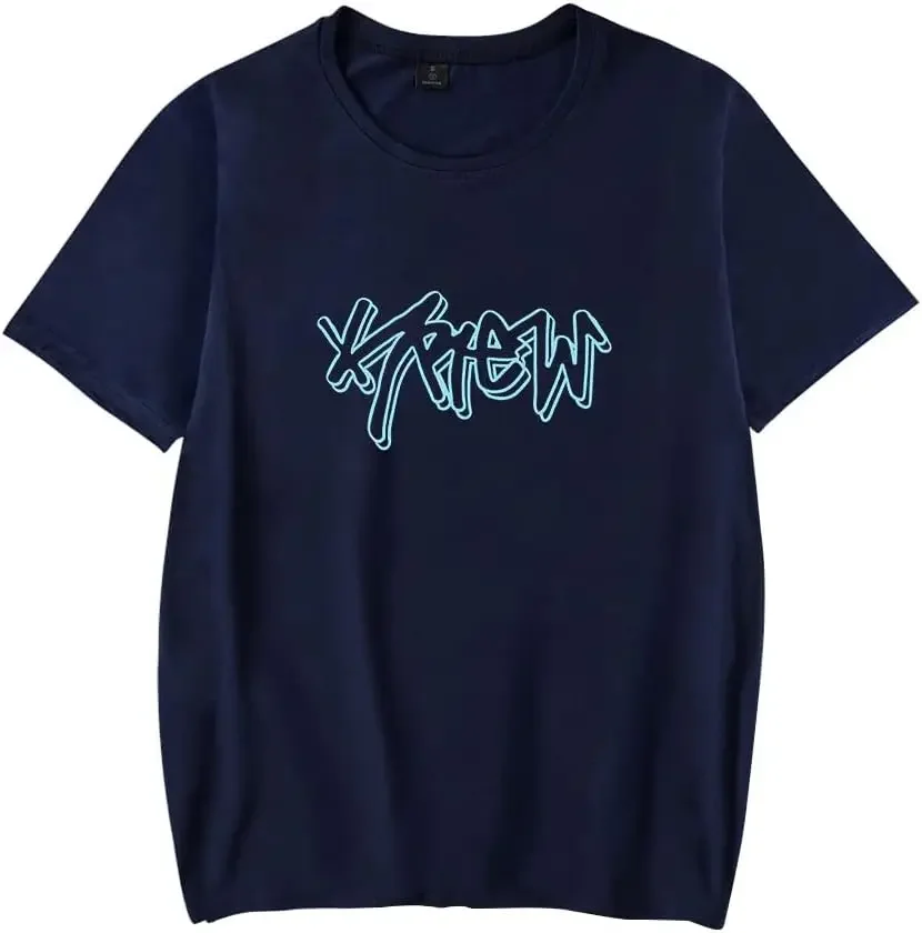 ItsFunneh Krew District T-Shirt Women Men Short Sleeve Tee Casual Streetwear Summer Tops