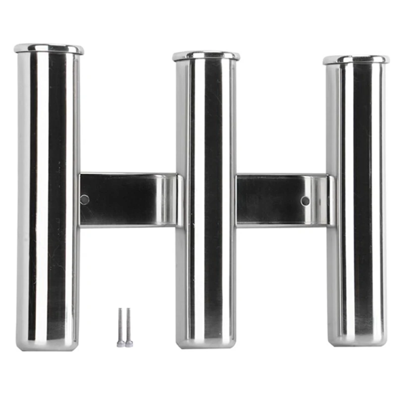 

Stainless Steel 3 Tube Fishing Rod Holder Fishing Rod Rack Holder Pole Tube Socket for Marine Fishing Yacht Accessories