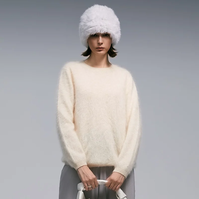 Женская одежда WinvyNee повседневные свитера из чистого матового кашемира с круглым