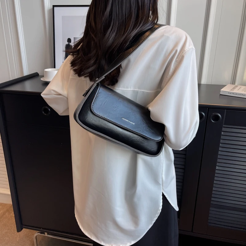 JinManTang Vintage Cute Small PU Leather Shoulder Bags Designer 2023 Winter Latest Flap Crossbody Bag Travel Handbags