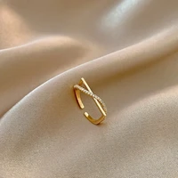 simple stylish girls finger rings for party daily wear fashion accessories gold color ring statement jewelry