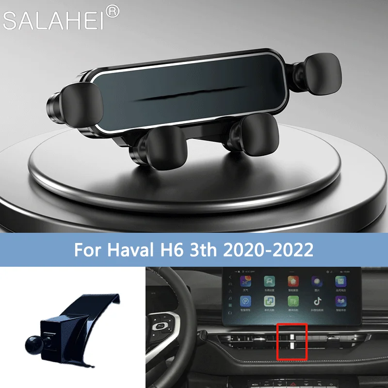 

Автомобильный держатель для телефона Haval Hover H6 3th 2020-2022, подставка для GPS на вентиляционное отверстие, специальный кронштейн для навигации, аксессуары для стайлинга