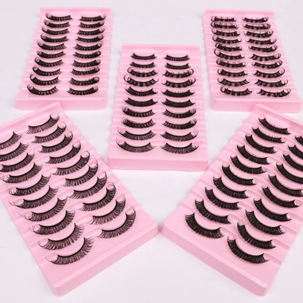 10 пар многоразовые Объемные Накладные ресницы из меха норки |
