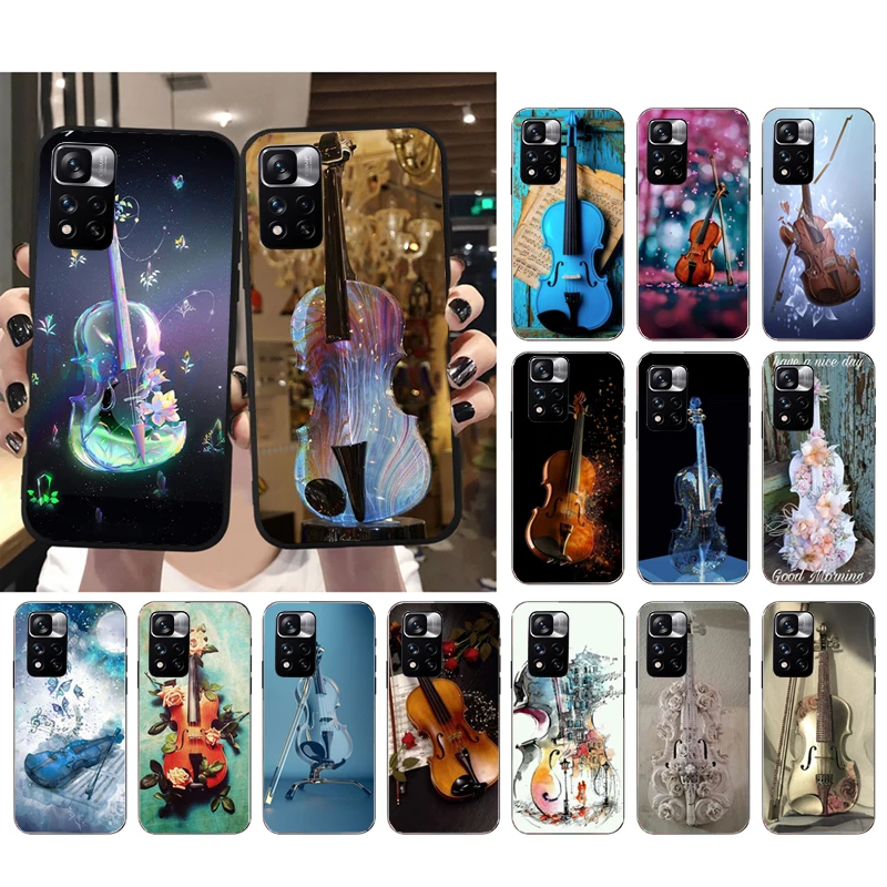 

Violin Phone Case for Xiaomi Redmi Note 12 Pro 11S 11 10 Pro 9Pro Note9 10S Redmi 10 9C 9A Funda