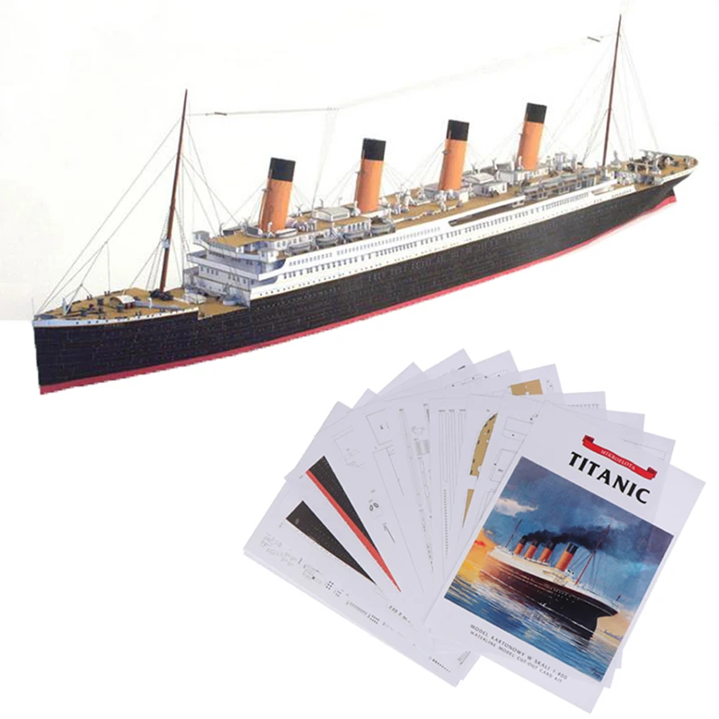 

1:400 DIY Handcraft Titanic Ship 3D Paper Model Sets Toys