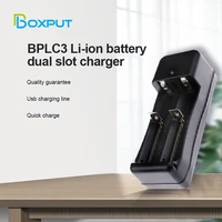 2 slots us eu universal charger lithium battery adapter for 18650 26650 li ion rechargeable batteries charger fast charge