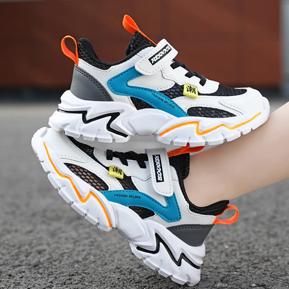 Fashion Children's Sports Shoes Four Seasons Boys' Running Leisure Breathable Outdoor Kids Shoes Lightweight Sneakers Shoes28-40