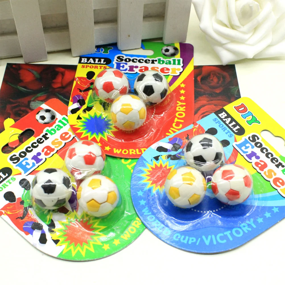 

Eraser Erasers Kids Mini Stationery Soccer Rubber Christmas Bulk Party Drafting Painting Cute Artist Drawing Football Kid Earser