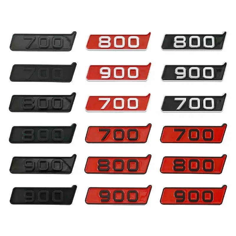 

3D ABS Black 700 800 900 Logo Letters Car Fender Emblem Badge Sticker For Mercedes G500 G350d Brabus G700 G800 G900 Accessories