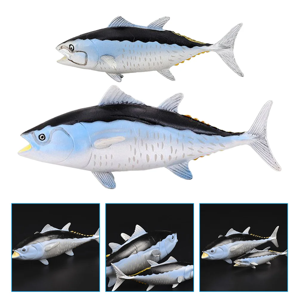 

2 Pcs Animal Table Decoration Sea Animal Statue Toys Kids Simulated Fish Model Sea Life Toys Fish Figure Toy Home Accessories