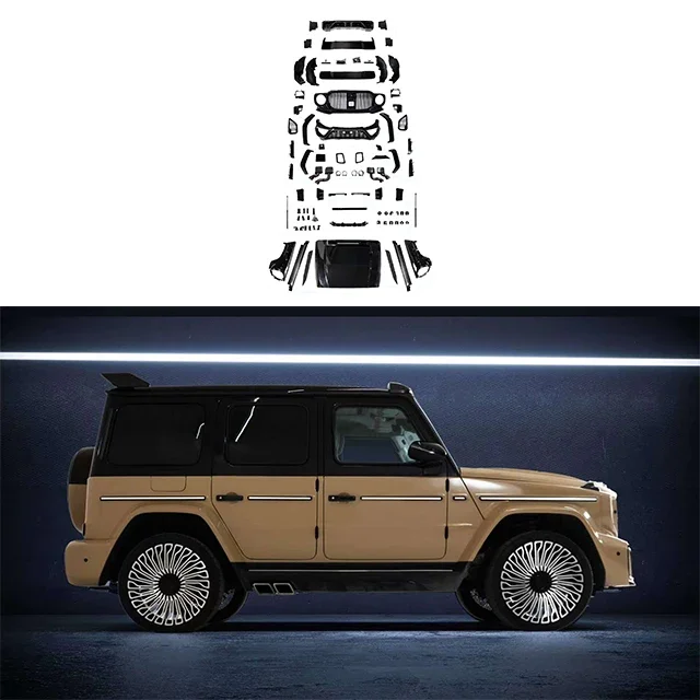 Фото Комплект обвеса G900 для модификации Mercedes-Benz G-Class (G350, G400, G500) в стиле Maybach G900, передний бампер! №3