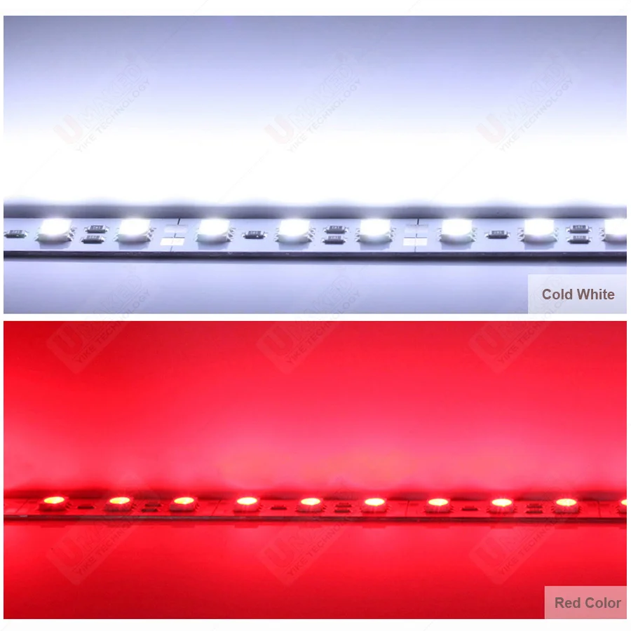 100 шт. 99 см DC12V SMD5050 Жесткая светодиодная лента 14.4W, белыйтеплый белыйRGB, для подсветки шкафов, декоративная лампа-полоса (art.: 3920d4c47d669) - 3920d4c47d669