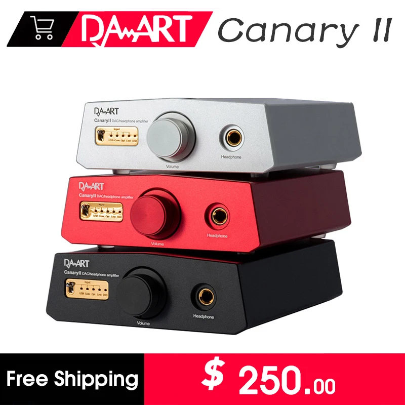 

DAART Yulong Canary II ESS9038Q2M Decoder DAC DSD512 PCM768KHz CanaryII DAC Decoding Headphone Amplifier HIFI High-fidelity