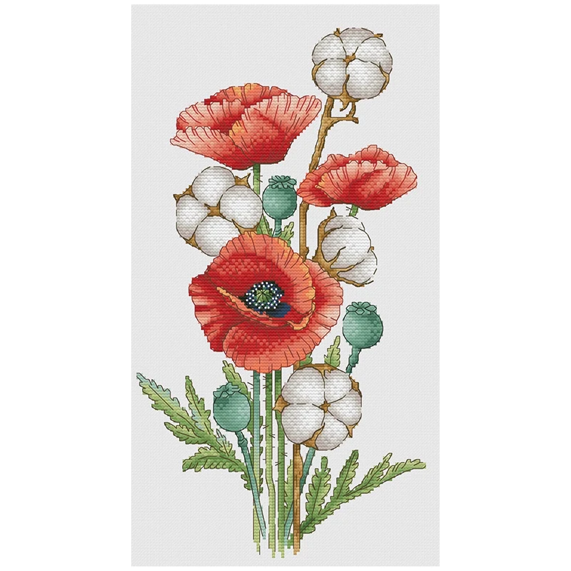 Капки и Сафлоровые узоры вышивка крестиком DIY 11CT 14CT 16CT 18CT наборы для вышивки