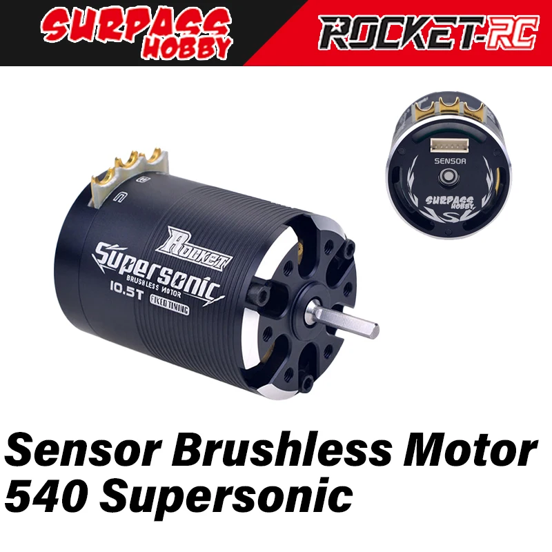 

Surpass Hobby Rocket Supersonic 540 Sensor Brushless Motor for 1/10 1/12 RC Car Drift Truck Buggy on Off Roads Wltoys Traxxas ZD