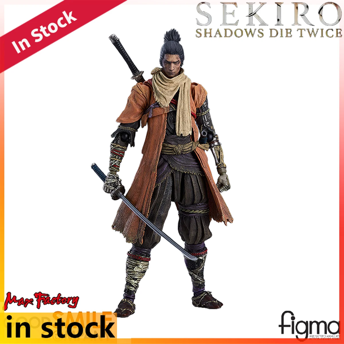 Фото Коллекционная фигурка Max Factory Figma Sekiro: Shadows Die Twice DX Edition, оригинальная, высота 155 мм №2