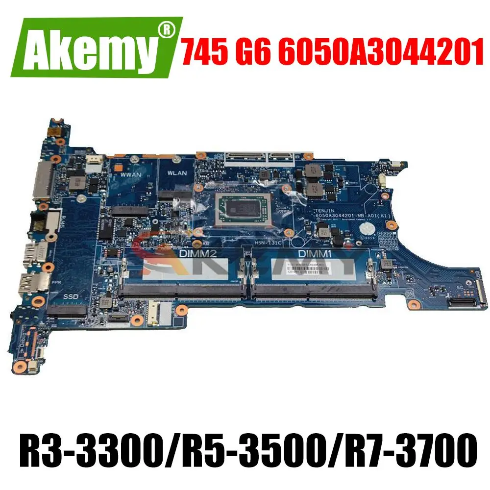 

For HP EliteBook 745 G6 755 G6 Laptop Motherboard Mainboard With R3-3300 R5-3500 R7-3700 AMDCPU 6050A3044201 Motherboard 100% OK